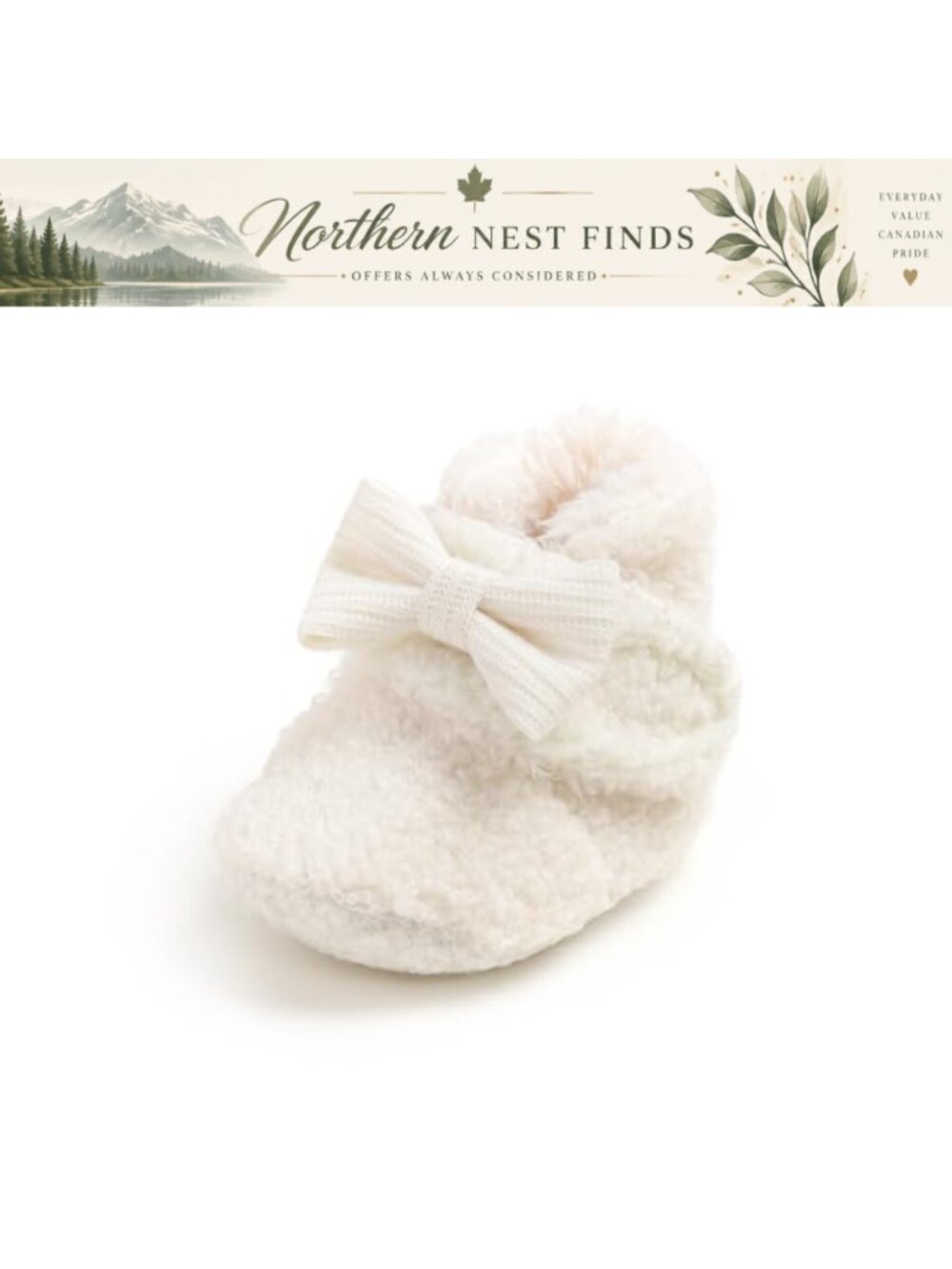 Baby Boys Girls Warm Slippers Soft Sole Booties First Walker Shoes